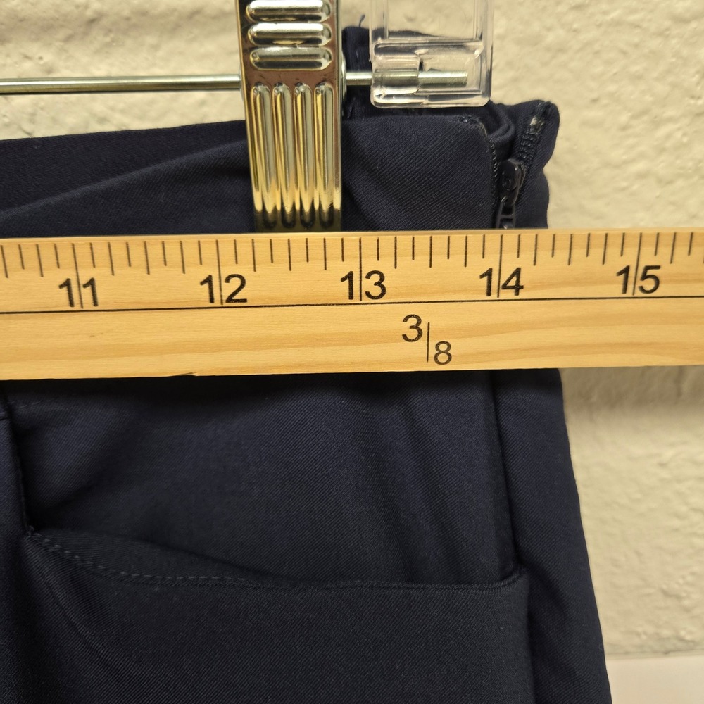 Dunning Women's Navy Blue Golf Pants Slim Straight Stretch Size S Preppy Active - Picture 6 of 12